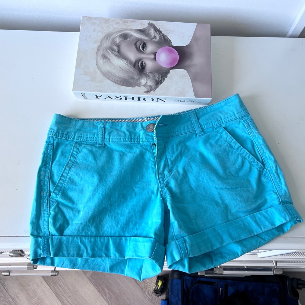 Women's turquoise Apostle shorts Shorts Midi Twill Shorts